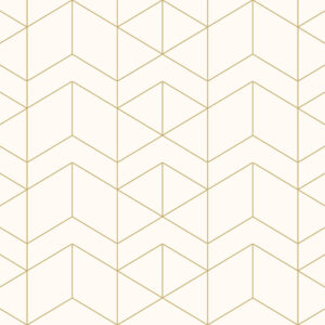 Gold line Geometrisch Behang
