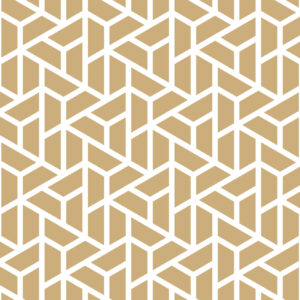 Gold with white stripes Geometrisch Behang