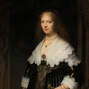Portret van een vrouw Meesterschilders Behang