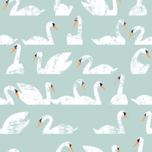 Swans Dieren Behang