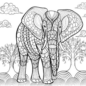 Elephant Dieren Behang