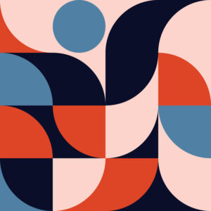 Abstract pattern pink Geometrisch Behang