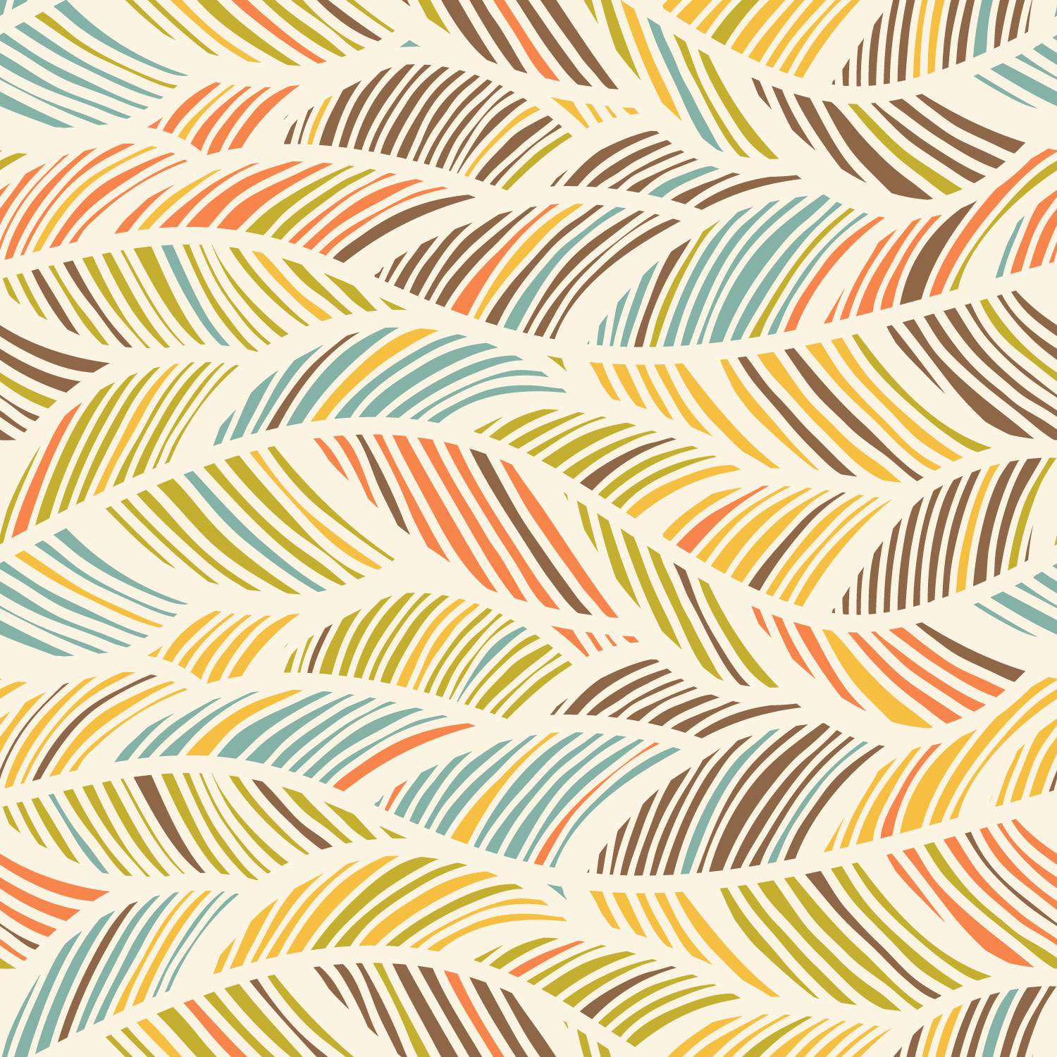 Abstract vintage pattern behang kopen | Wonderwall