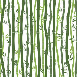 Bamboe Bloemen en planten Behang