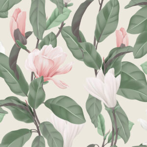 Magnolia flowers Bloemen en planten Behang
