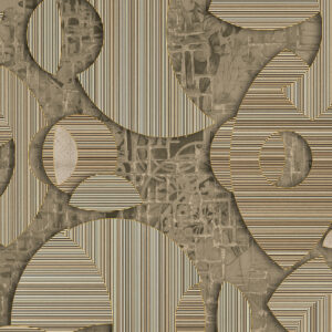 Bamboo Gold Geometrisch Behang
